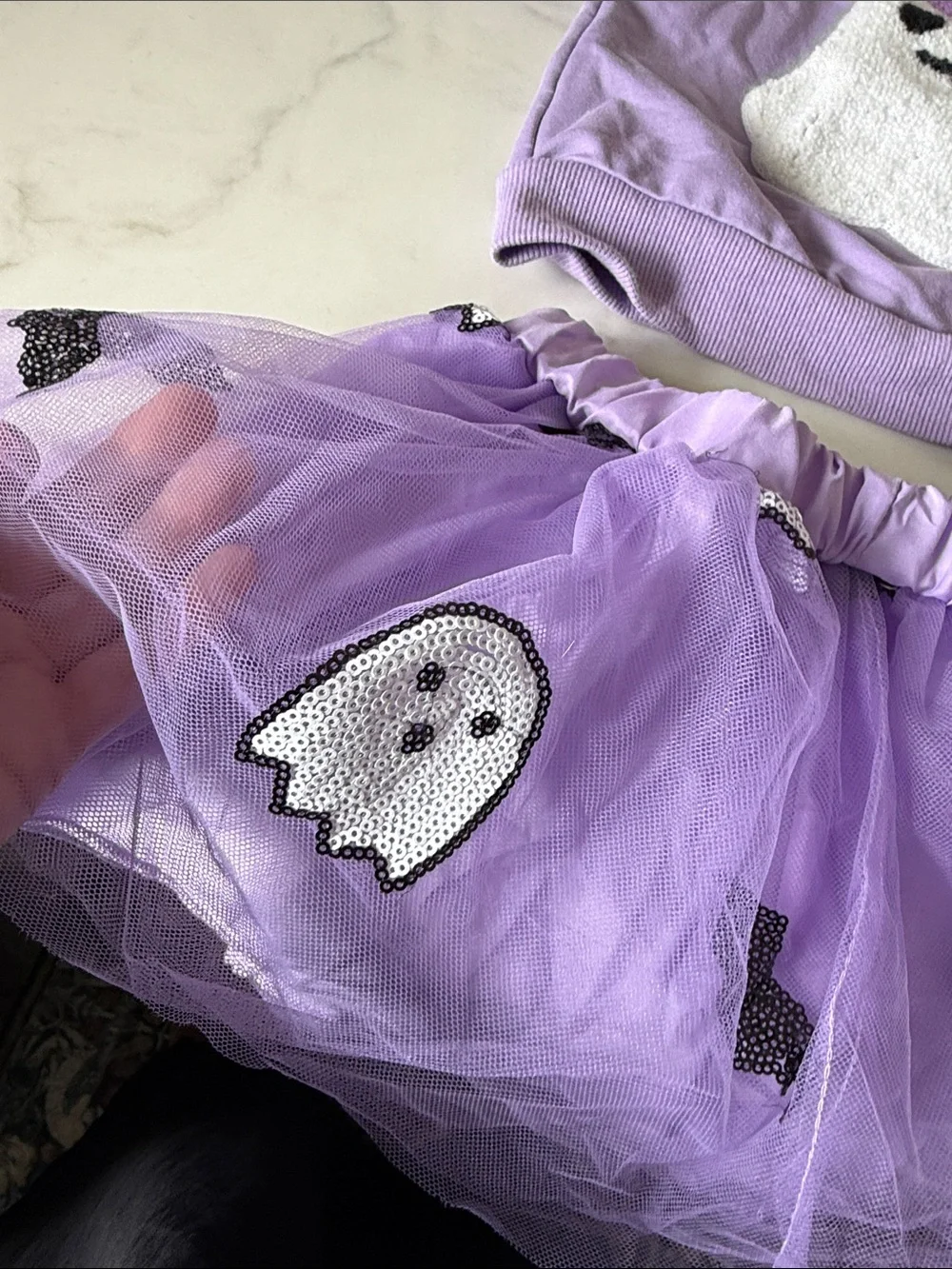Halloween ghosts and bats 2 pc set 6-12m